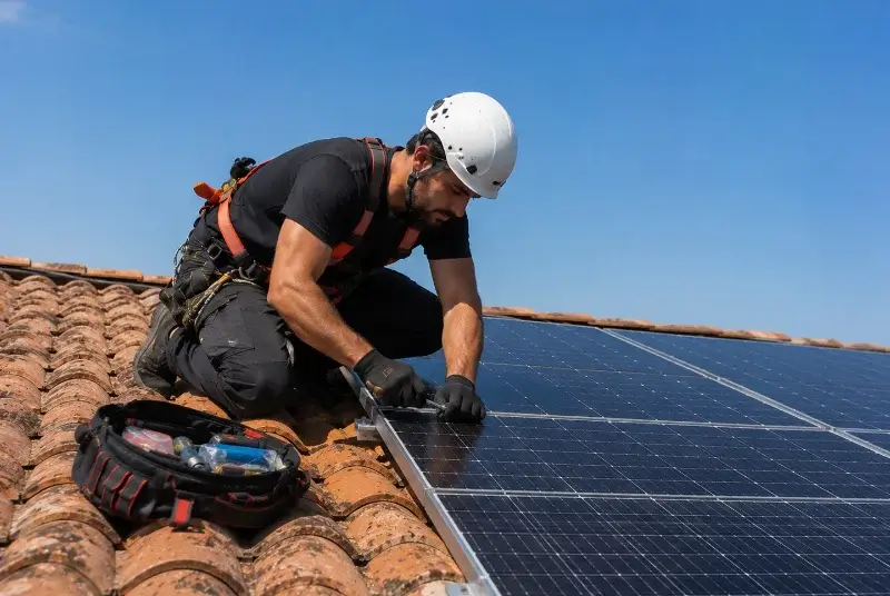 Maintenance et monitoring de panneaux solaires à Liposthey